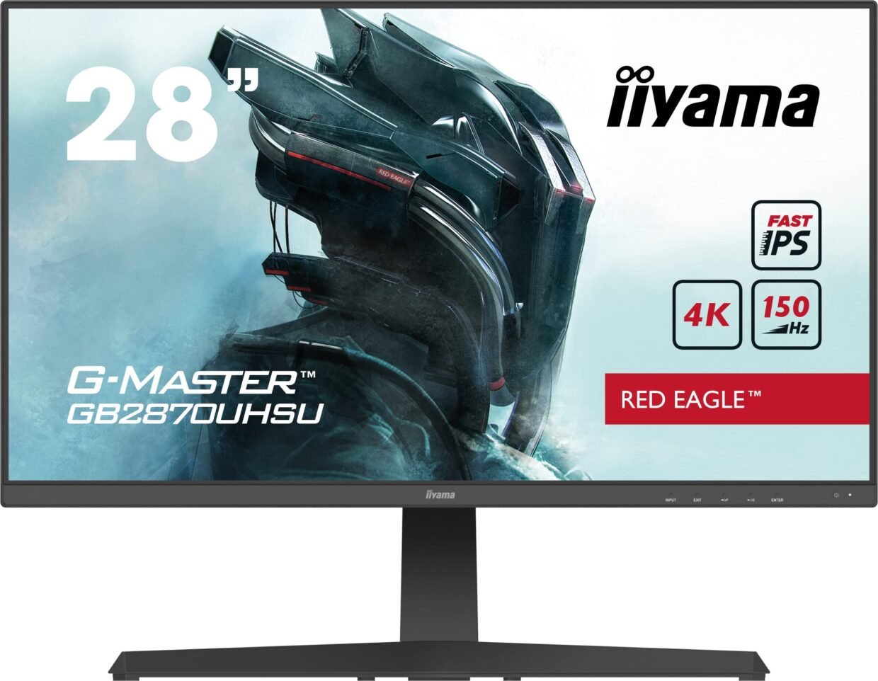 écran gaming Iiyama affichant un jeu de tir